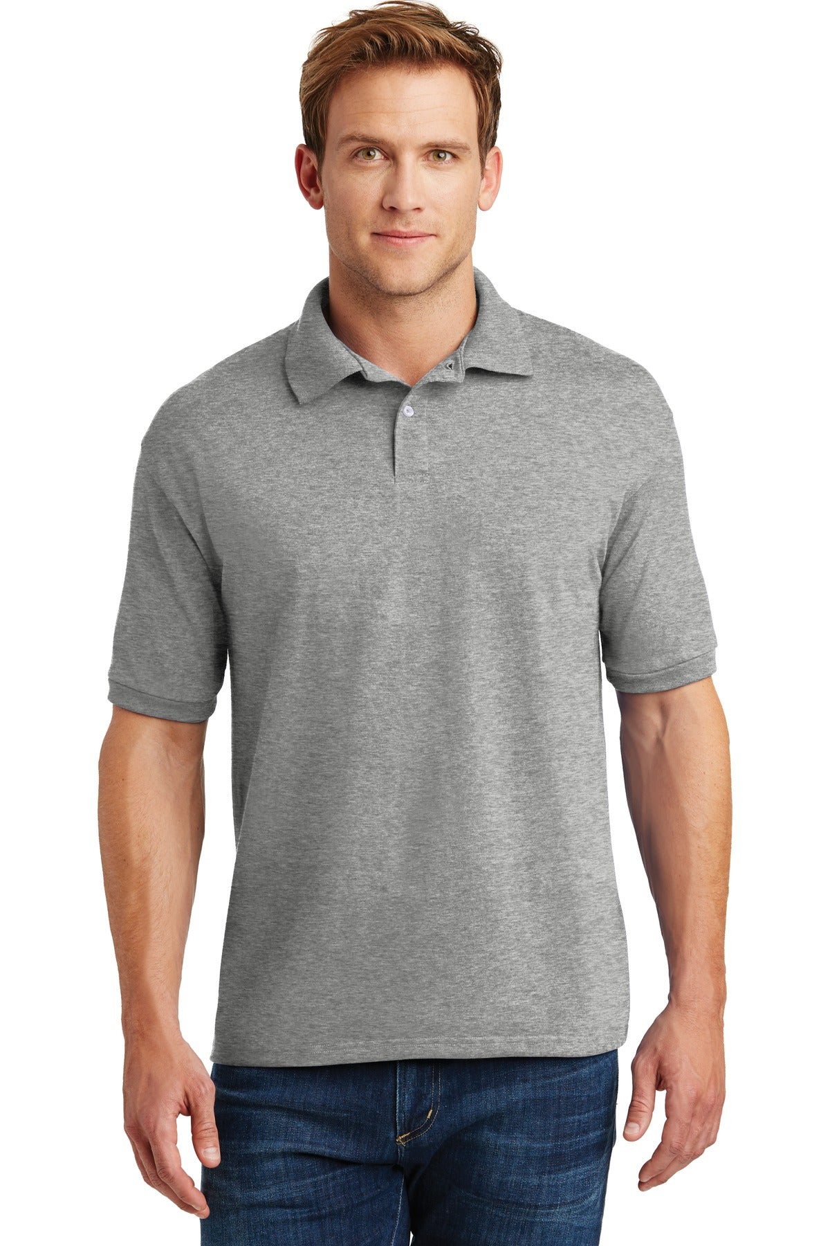 Hanes ®  EcoSmart ®  - 5.2-Ounce Jersey Knit Sport Shirt. 054X