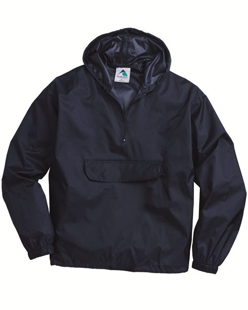 Packable Half-Zip Hooded Pullover Jacket