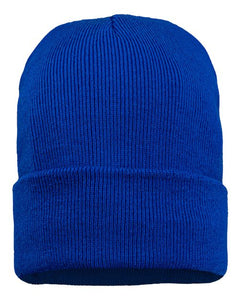 12" Jersey Lined Cuffed Beanie