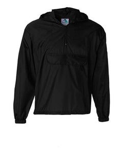 Packable Half-Zip Hooded Pullover Jacket