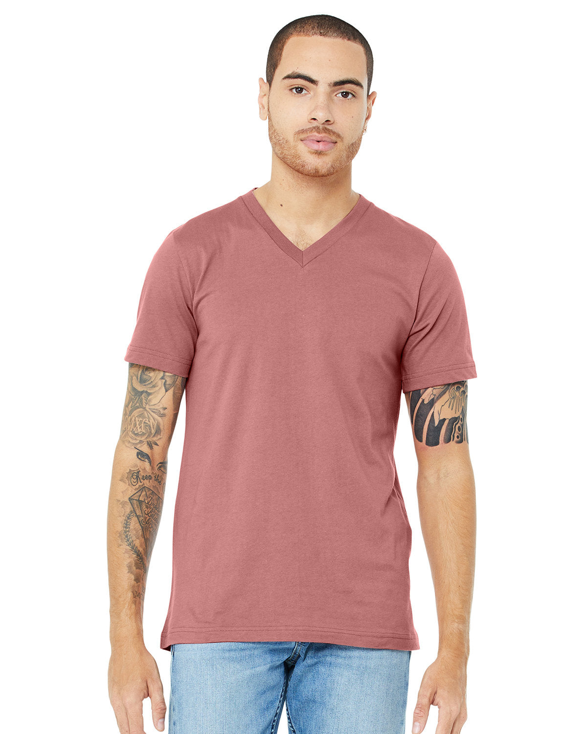 Unisex Jersey Short-Sleeve V-Neck T-Shirt