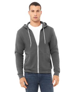 Unisex Sponge Fleece Full-Zip Hooded Sweatshirt