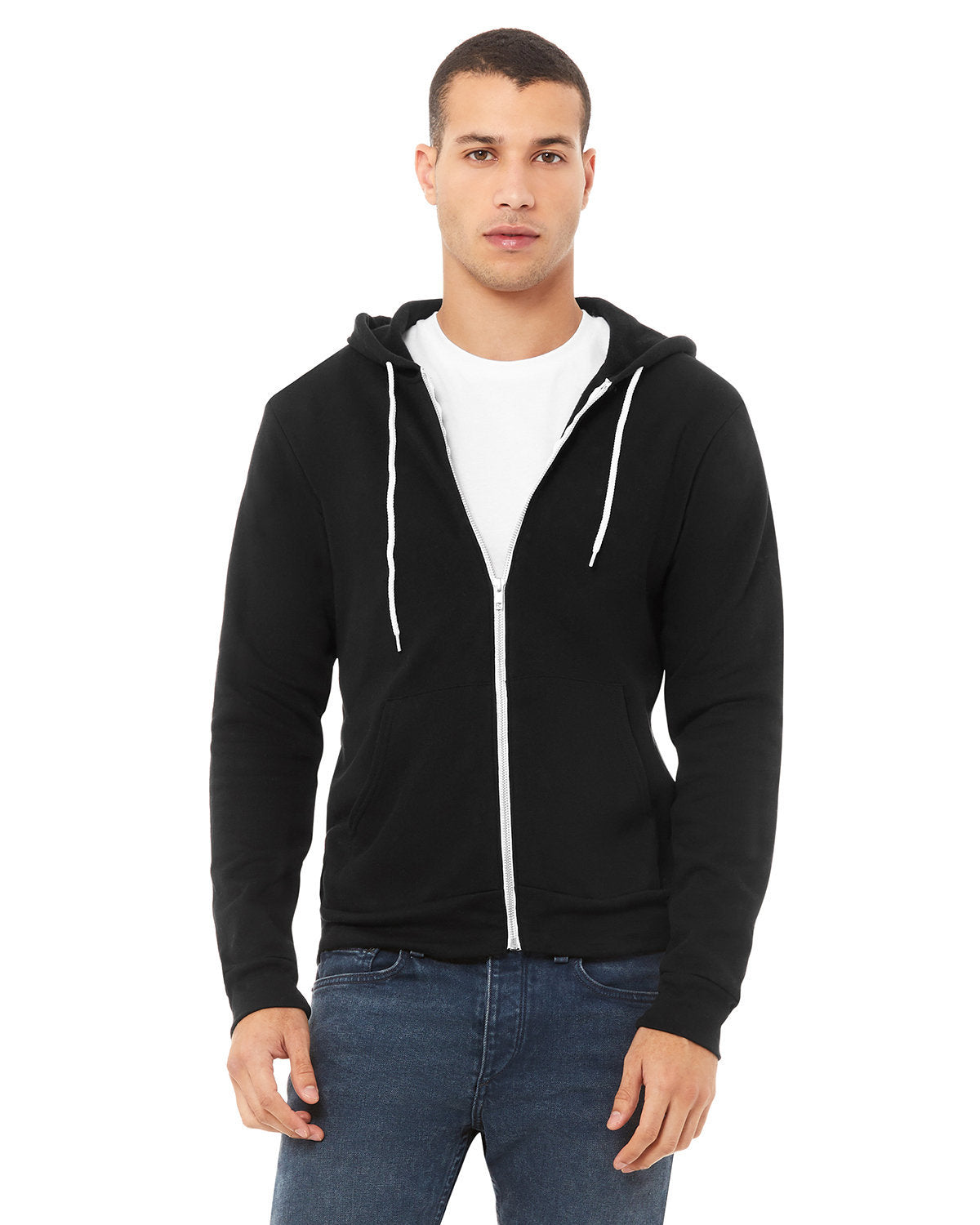 Unisex Sponge Fleece Full-Zip Hooded Sweatshirt