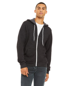 Unisex Sponge Fleece Full-Zip Hooded Sweatshirt