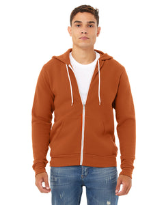 Unisex Sponge Fleece Full-Zip Hooded Sweatshirt