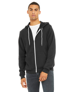 Unisex Sponge Fleece Full-Zip Hooded Sweatshirt