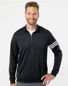 3-Stripes French Terry Quarter-Zip Pullover