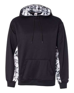 Digital Camo Colorblock Performance Fleece Hooded Sweatshirt