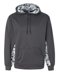 Digital Camo Colorblock Performance Fleece Hooded Sweatshirt