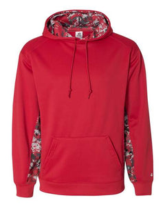 Digital Camo Colorblock Performance Fleece Hooded Sweatshirt