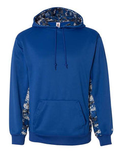 Digital Camo Colorblock Performance Fleece Hooded Sweatshirt