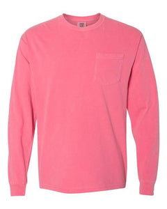 Garment-Dyed Heavyweight Long Sleeve Pocket T-Shirt