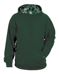 Digital Camo Colorblock Performance Fleece Hooded Sweatshirt