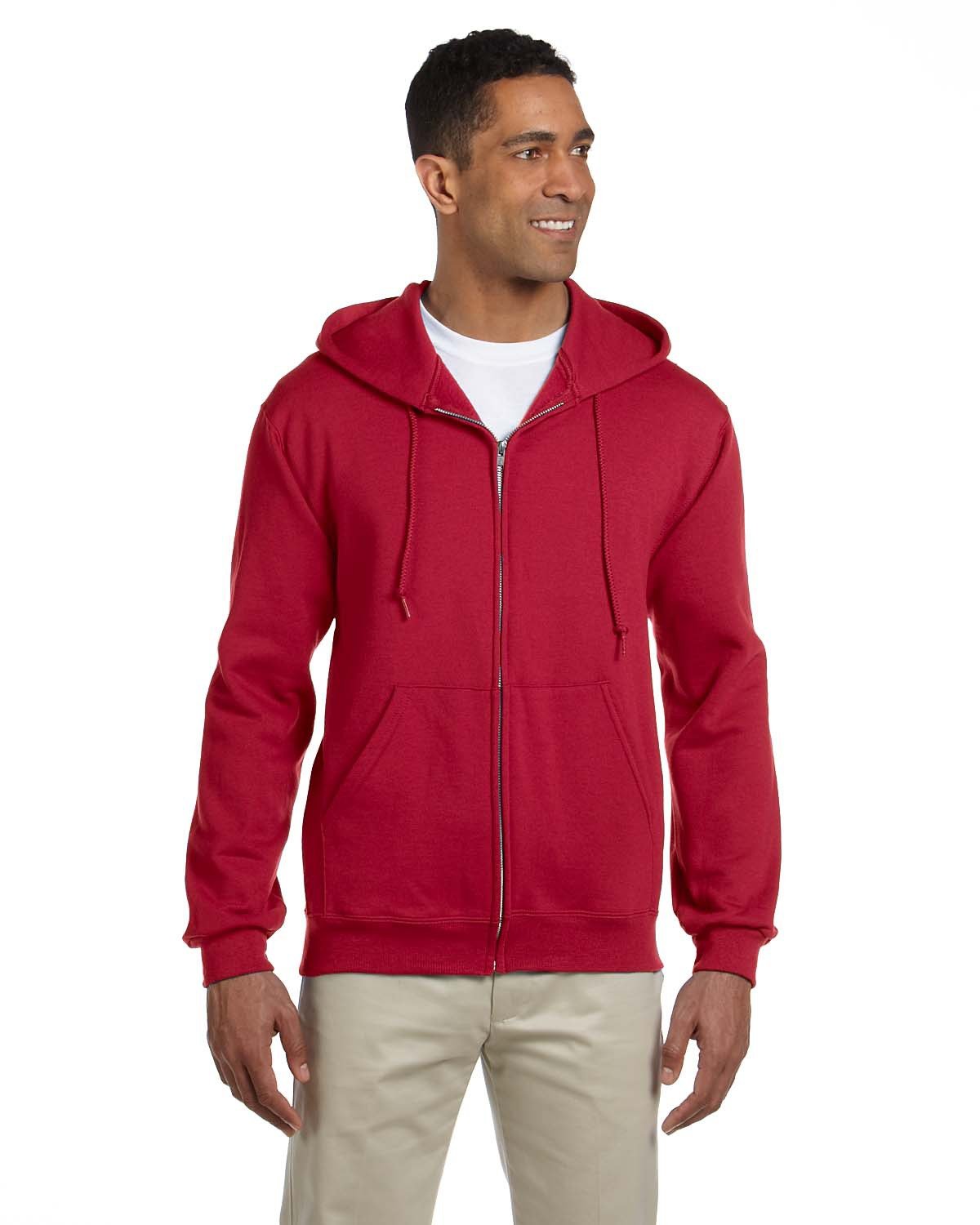 Adult Super Sweats® NuBlend® Fleece Full-Zip Hooded Sweatshirt