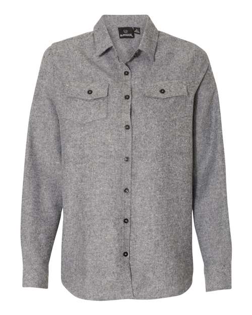 Women's Solid Flannel Shirt