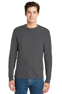 Hanes ®  - Authentic 100% Cotton Long Sleeve T-Shirt.  5586