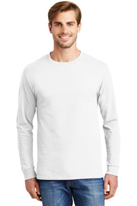 Hanes ®  - Authentic 100% Cotton Long Sleeve T-Shirt.  5586