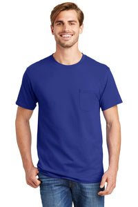 Hanes ®  - Authentic 100%  Cotton T-Shirt with Pocket.  5590