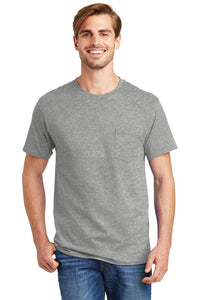 Hanes ®  - Authentic 100%  Cotton T-Shirt with Pocket.  5590