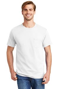 Hanes ®  - Authentic 100%  Cotton T-Shirt with Pocket.  5590