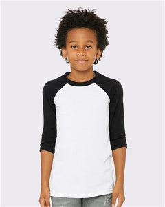 Youth Three-Quarter Sleeve Baseball Tee