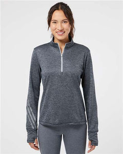 Women's Brushed Terry Heathered Quarter-Zip Pullover