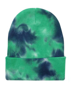 12" Tie-Dyed Cuffed Beanie