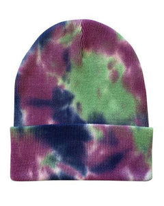 12" Tie-Dyed Cuffed Beanie