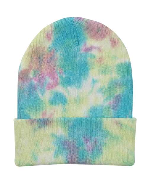 12" Tie-Dyed Cuffed Beanie