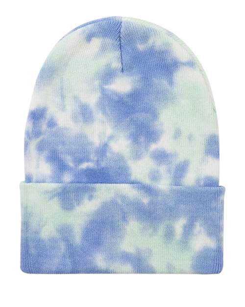 12" Tie-Dyed Cuffed Beanie