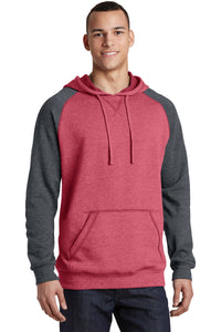 District ®  Young Mens Lightweight Fleece Raglan Hoodie.  DT196