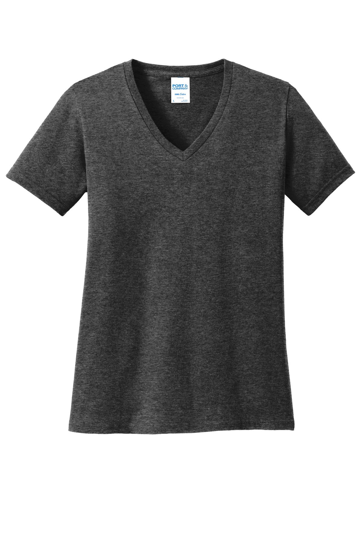 Port & Company ®  Women's Core Cotton V-Neck Tee. LPC54V
