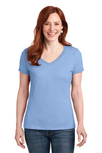 Hanes ®  Women's Perfect-T Cotton V-Neck T-Shirt. S04V
